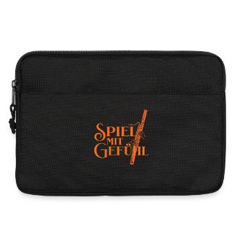 Fagott -Spiel mit Gefühl für Fagottist Fagottistin - Laptoptasche 13" - Schwarz - Vorne
