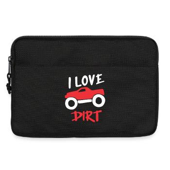 J’adore le design de camions tout-terrain en terre - Sacoche pour ordinateur portable 13 pouces - noir - Devant