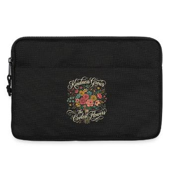 Freundlichkeit Lässt Die Coolsten Blumen Wachsen - Laptoptasche 13" - Schwarz - Vorne