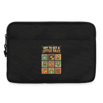 Je pars faire un peu la folie - Sacoche pour ordinateur portable 13 pouces - noir - Devant