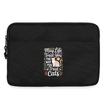 Chat peut te gâter Chats Maman de chat Chats - Sacoche pour ordinateur portable 13 pouces - noir - Devant
