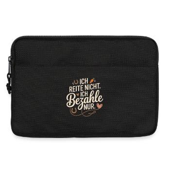 Reite Nicht Bezahle Pferdepapa Pferdemama Pferde - Laptoptasche 13" - Schwarz - Vorne