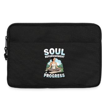  Soul Refurbishment In Progress Yoga Meditation - Laptoptasche 13" - Schwarz - Vorne