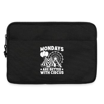Circus Graphic Mondays Better With Circus Gifts - Laptop bag 13" - black - Front