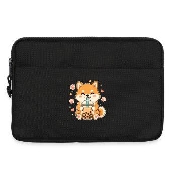 Shiba Inu Bulle Kawaii Doge mignon - Sacoche pour ordinateur portable 13 pouces - noir - Devant