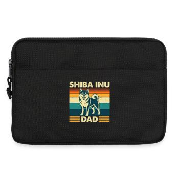 Shiba Inu Papa Doge japonais - Sacoche pour ordinateur portable 13 pouces - noir - Devant
