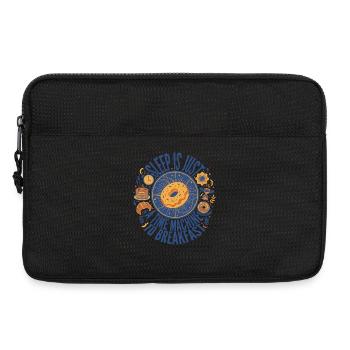 Breakfast Sleep Is Just A Time Machine - Laptop bag 13" - black - Front