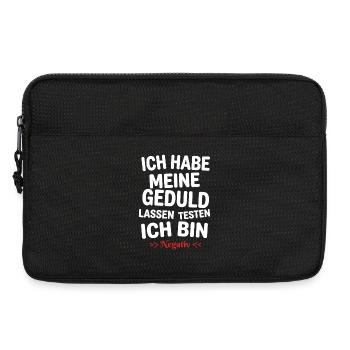 Ich habe meine Geduld testen lassen - Laptoptasche 13" - Schwarz - Vorne