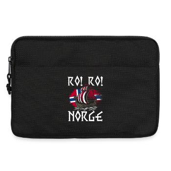 Norvège des fjords Norge Navire scandinave ro-viking - Sacoche pour ordinateur portable 13 pouces - noir - Devant