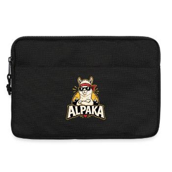 Alpaka Cool Sonnenbrille Lustiges Motiv - Laptoptasche 13" - Schwarz - Vorne