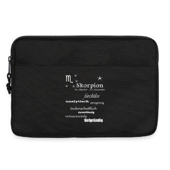 Skorpion_Sternzeichen - Laptoptasche 13" - Schwarz - Vorne