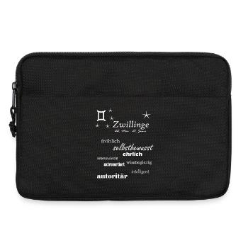 Zwillinge_Sternzeichen - Laptoptasche 13" - Schwarz - Vorne