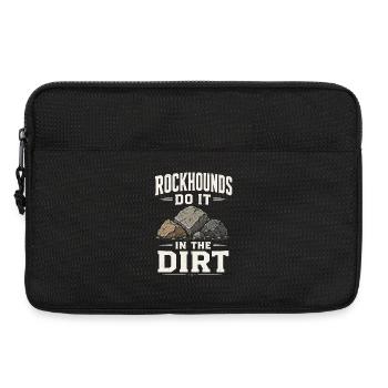 Geologie Rockhounding Fossilien Mineralien Sammler - Laptoptasche 13" - Schwarz - Vorne