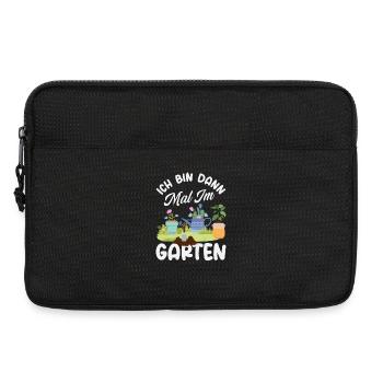 Ich Bin Dann Im Garten - Laptoptasche 13" - Schwarz - Vorne
