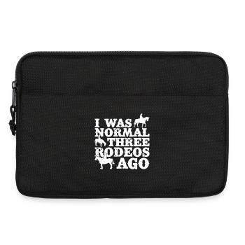 Rodeo Horse Riding Normal Three Rodeos Ago Cowboy - Laptop bag 13" - black - Front