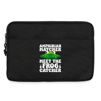 Frog Catcher Amphibian Matcher Meet The Frog - Laptop bag 13" - black - Front