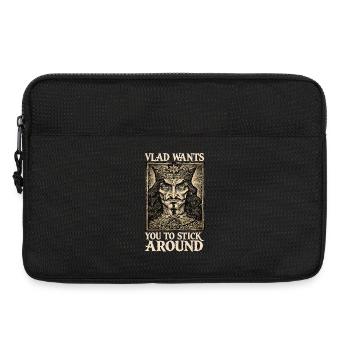 Vlad König Gothic Portrait - Laptoptasche 13" - Schwarz - Vorne