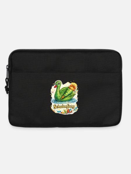 Schulanfang-Schwan mit Geschenk - Laptoptasche 13" - Schwarz
