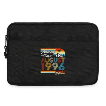 August 1996 Vintage Retro Geburtstag Geschenk  - Laptoptasche 13" - Schwarz - Vorne
