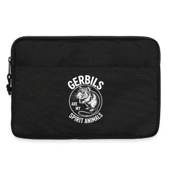 Dictons mongols des rats de course cadeau des gerbilles - Sacoche pour ordinateur portable 13 pouces - noir - Devant
