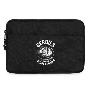 Dictons mongols des rats de course cadeau des gerbilles - Sacoche pour ordinateur portable 13 pouces - noir - Devant