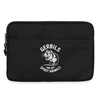 Dictons mongols des rats de course cadeau des gerbilles - Sacoche pour ordinateur portable 13 pouces - noir - Devant