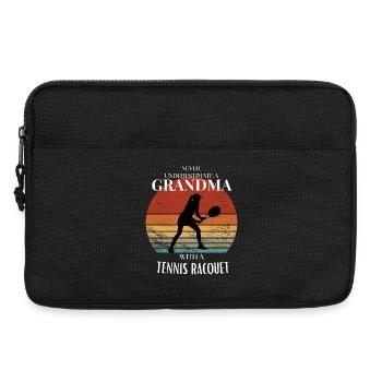 Tennis-Großmutter Geschenk für stolze Großmutter - Laptoptasche 13" - Schwarz - Vorne