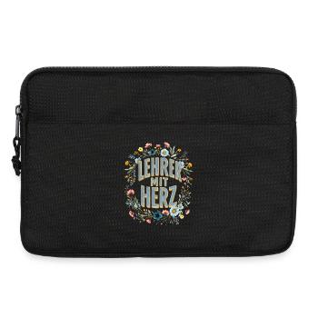 Lehrer mit Herz! - Laptoptasche 13" - Schwarz - Vorne