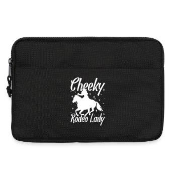 Rodeo Horse Riding Cheeky Rodeo Lady Cowboy - Laptoptasche 13" - Schwarz - Vorne