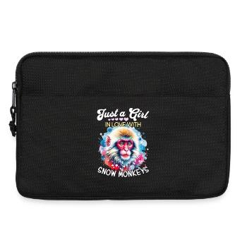 Fille Singe des Neiges Singe des Neiges - Sacoche pour ordinateur portable 13 pouces - noir - Devant