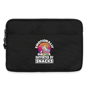 J’ai besoin de snacks, d’humour animalier drôle - Sacoche pour ordinateur portable 13 pouces - noir - Devant
