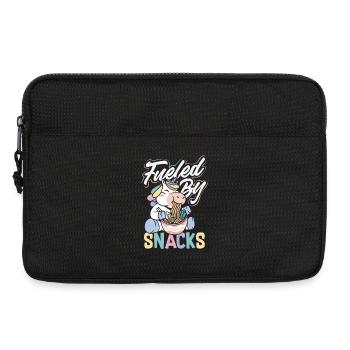 J’ai besoin de snacks, d’humour animalier drôle - Sacoche pour ordinateur portable 13 pouces - noir - Devant