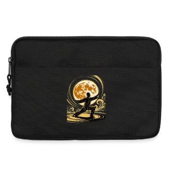 Méditation Zen du Tai Chi – Entraînement au Chi Qigong - Sacoche pour ordinateur portable 13 pouces - noir - Devant