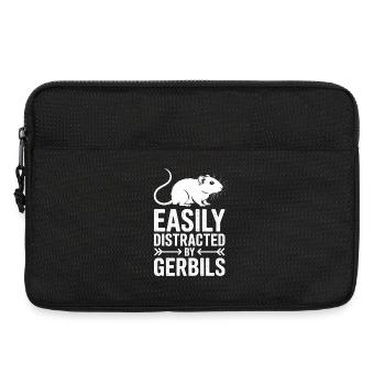 Dictons mongols des rats de course cadeau des gerbilles - Sacoche pour ordinateur portable 13 pouces - noir - Devant