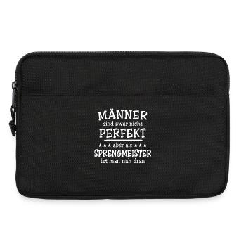 Sprengmeister Männer - Laptoptasche 13" - Schwarz - Vorne