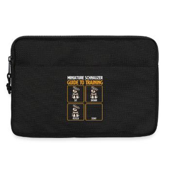 Miniature Schnauzer Training Guide Humor - Laptop bag 13" - black - Front