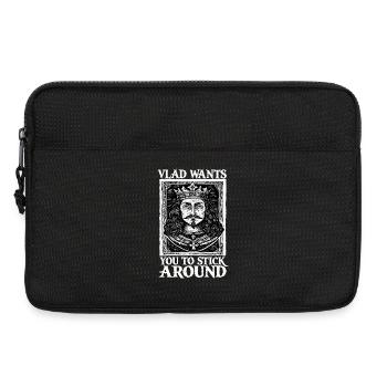 Vlad Will Das Du Bleibst - Laptoptasche 13" - Schwarz - Vorne