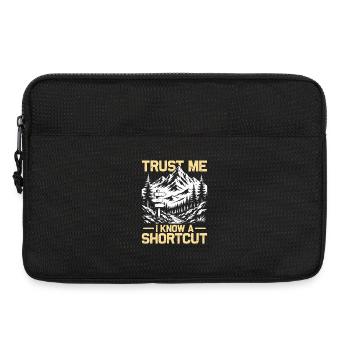 I know a shortcut Wandern Berge Bergsteigen - Laptoptasche 13" - Schwarz - Vorne