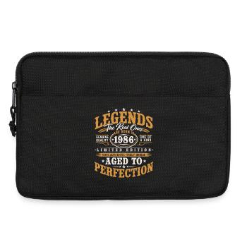 1986 Jahrgang Vintage Geburtstag Geschenk Retro - Laptoptasche 13" - Schwarz - Vorne