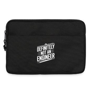 Definitiv kein Ingenieur - Laptoptasche 13" - Schwarz - Vorne
