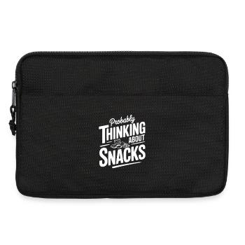 Wahrscheinlich denke ich an Snacks - Laptoptasche 13" - Schwarz - Vorne