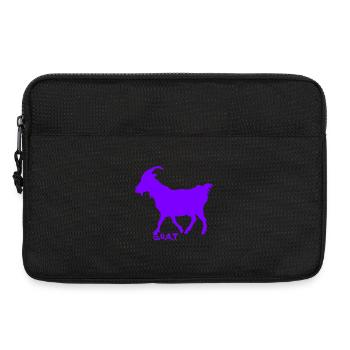G.O.A.T. Ziege lila - Laptoptasche 13" - Schwarz - Vorne