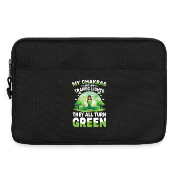 My Chakras Are Like Traffic Lights They All Turn - Laptop bag 13" - black - Front