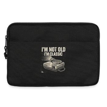 Ich bin nicht alt, ich bin klassisch - Laptoptasche 13" - Schwarz - Vorne