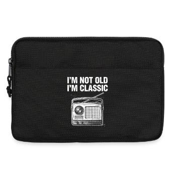 Not Old I'm Classic Radio - Laptoptasche 13" - Schwarz - Vorne