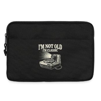 Nicht alt, ich bin klassisches Kameradesign - Laptoptasche 13" - Schwarz - Vorne