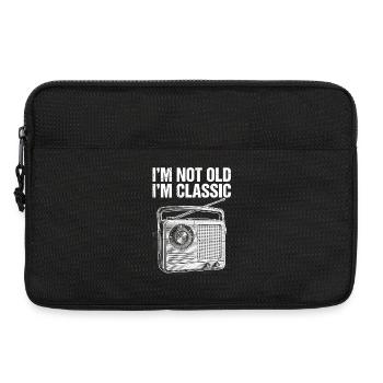 Nicht alt, ich bin Klassiker: Vintage Radio - Laptoptasche 13" - Schwarz - Vorne