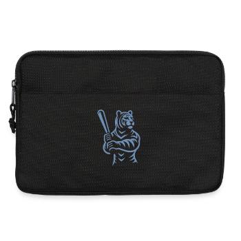 Minimalistische Tiger Baseballspieler Silhouette - Laptoptasche 13" - Schwarz - Vorne