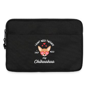 Chihuahua-Therapiehund - Laptoptasche 13" - Schwarz - Vorne