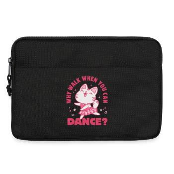 Warum laufen, wenn man tanzen kann? - Laptoptasche 13" - Schwarz - Vorne